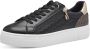 Tamaris Plateausneakers vrijetijdsschoen halfschoen veterschoen met inzetten en glinsterdetails - Thumbnail 1