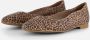 Tamaris Leopard Ballerina's bruin Leer Dames - Thumbnail 7