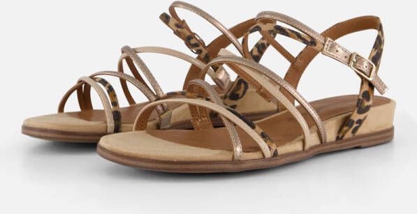 Tamaris Leopard Sandalen beige Textiel Dames