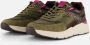 Tamaris Sneakers met sleehak lage schoen veterschoen freizeitschoen met contrastafwerkingen - Thumbnail 1