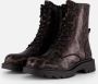Tamaris Leopard Veterboots zwart Textiel - Thumbnail 11