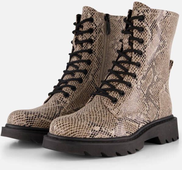 Tamaris dames laarzen 1-25918-43 483 vegan M2590841 beige snake
