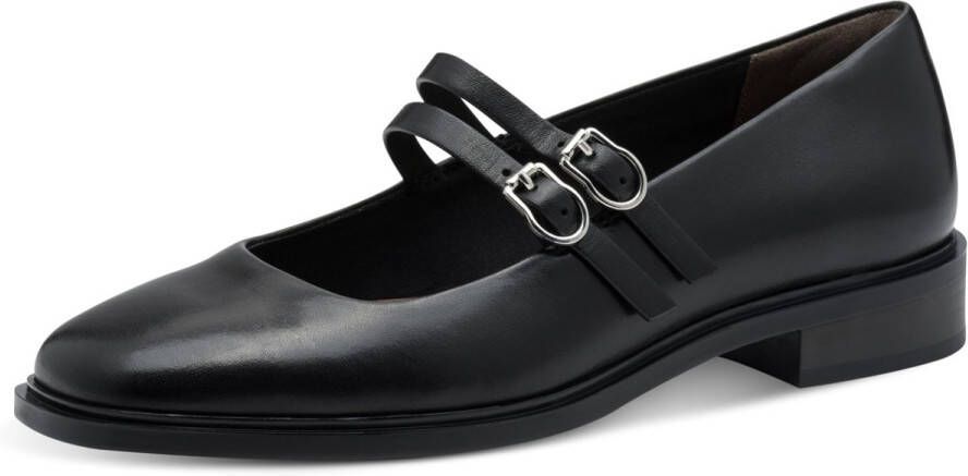 Tamaris leren ballerina 1-22131-45 001 dames damesschoenen M2423145 zwart