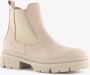 Tamaris leren dames chelsea boots beige - Thumbnail 1