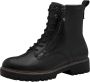 Tamaris Veterschoenen blokhak veterschoen combat-boots met contrast-raamnaad - Thumbnail 1