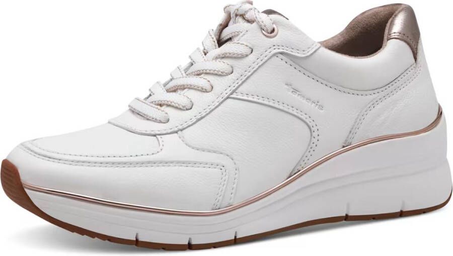 Tamaris leren damesschoenen 1-23764-43 119 M2376443 wit