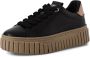 Tamaris leren damestrainers 1-23702-45 098 Damesschoenen M2370245 Zwart - Thumbnail 1
