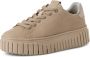 Tamaris leren damestrainers 1-23702-45 375 Damesschoenen M2370245 Beige - Thumbnail 1