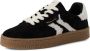 Tamaris leren damestrainers 1-23723-44 083 Lage damesschoen M2372344 Zwart - Thumbnail 1