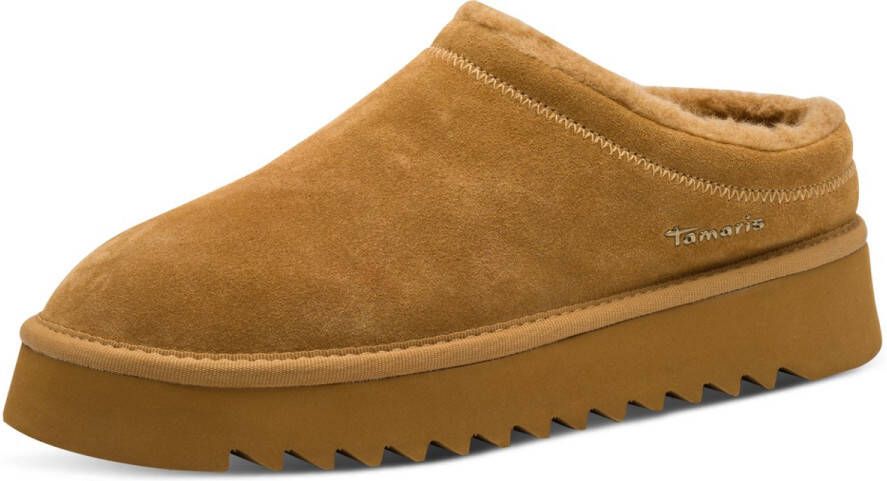 Tamaris leren muiltje 1-27300-45-310 damesmuiltje warm gevoerd Bruin