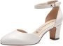 Tamaris leren pumps 1-22401-42 117 dames damesschoenen M2240142 White Leather - Thumbnail 6