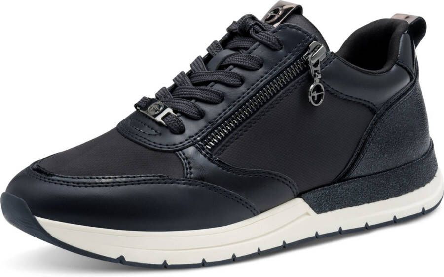 Tamaris Low Top Sneaker Dames 1-23732-41 805 Dames Vegan M2373241 Donkerblauw