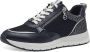 Tamaris Low Top Sneaker Dames 1-23732-41 8A0 Dames Vegan M2373241 Donkerblauw - Thumbnail 3