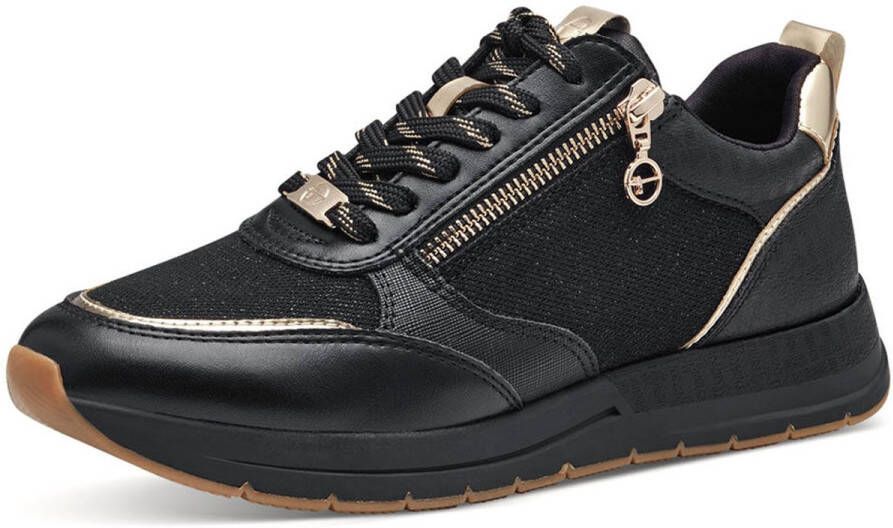 Tamaris Low Top Sneaker Damesschoenen Vegan M2373241 zwart goud