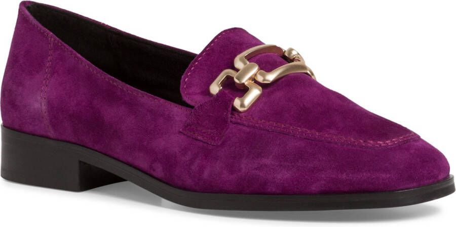 Tamaris Paarse Suède Loafer Purple Dames