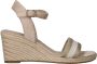 Tamaris Vegan Nude Sleehak Sandaal Beige Dames - Thumbnail 1