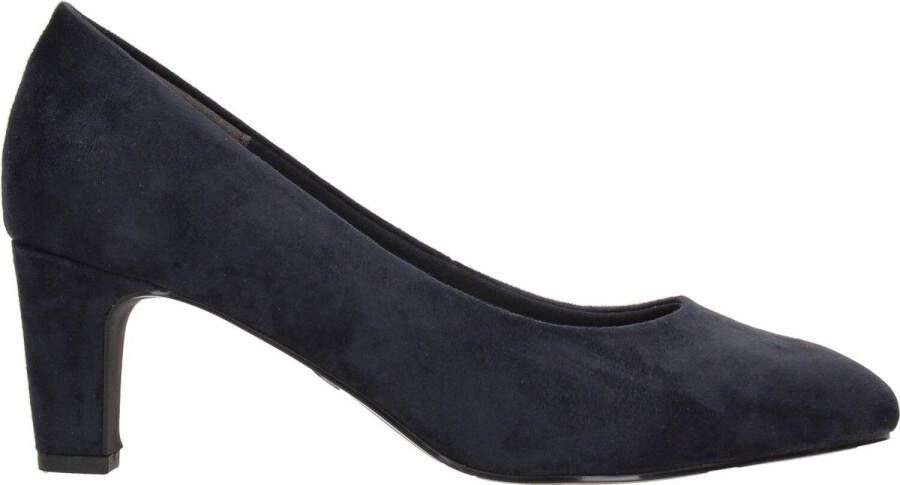 Tamaris Blauwe Suède Pumps met 7 cm Hak Blue Dames