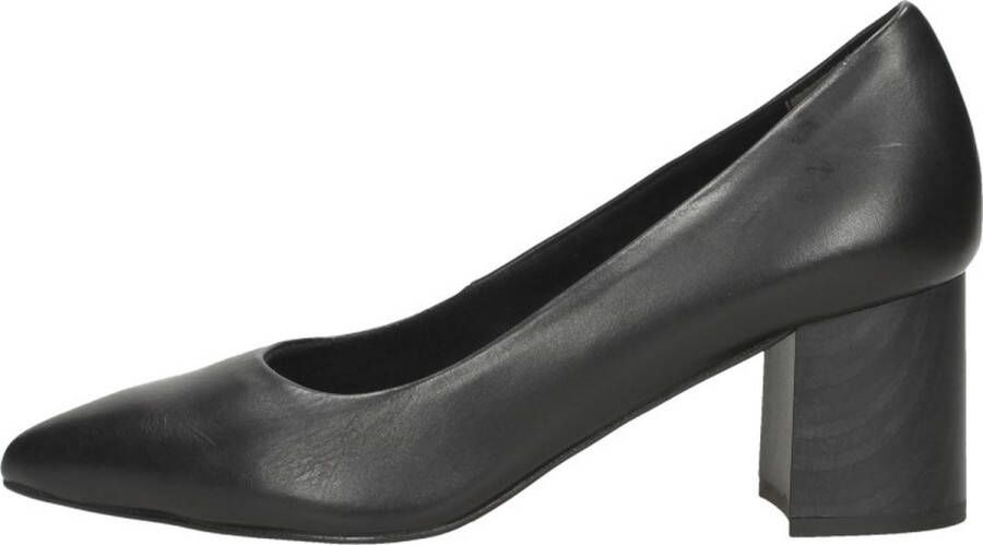 Tamaris Leren pump met 6 5 cm hak Black Dames