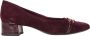 Tamaris Elegante Merlot Rode Leren Pump Red Dames - Thumbnail 1