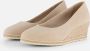 Tamaris Pumps met sleehak beige Leer Dames - Thumbnail 1