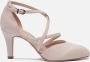 Tamaris Roze Suede Pump met 8cm Hak Pink Dames - Thumbnail 9