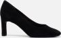 Tamaris Zwarte Suède Pump met Zilveren Ketting Black - Thumbnail 1
