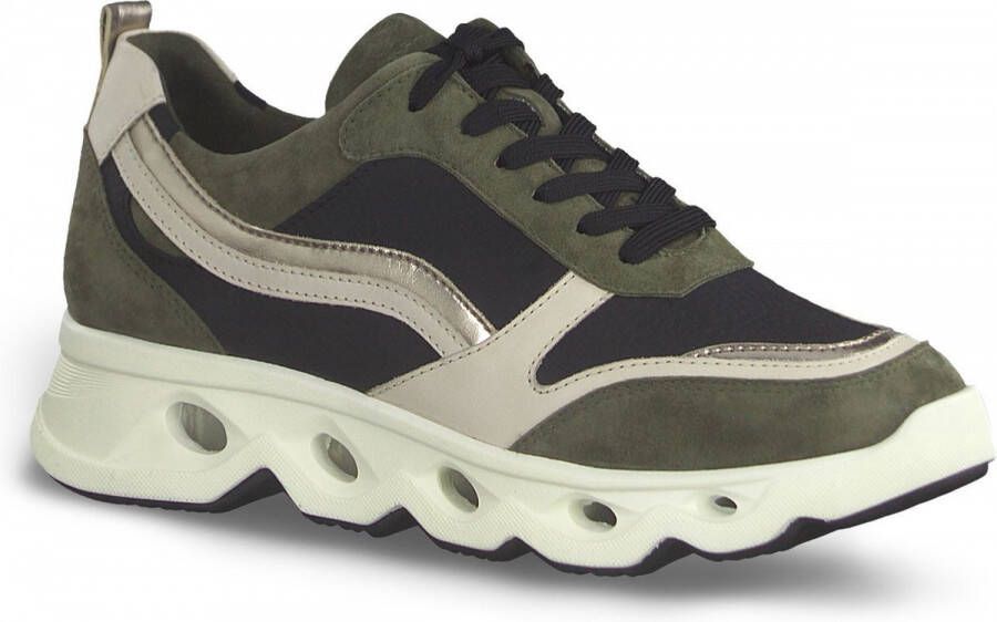 Tamaris Sneaker met uitneembare binnenzool Olijf Zwart Oudroze - Foto 2