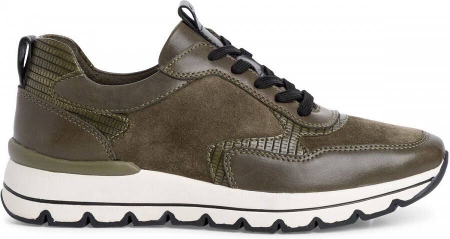 Tamaris Sneakers groen Leer 102115 Dames