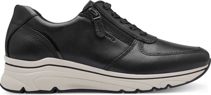 Tamaris Zwarte leren sneaker met comfortkenmerken Black Dames - Foto 2