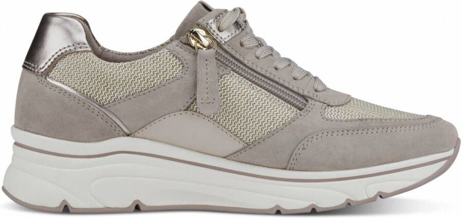 Tamaris Glam Com Sneakers beige Imitatieleer Dames