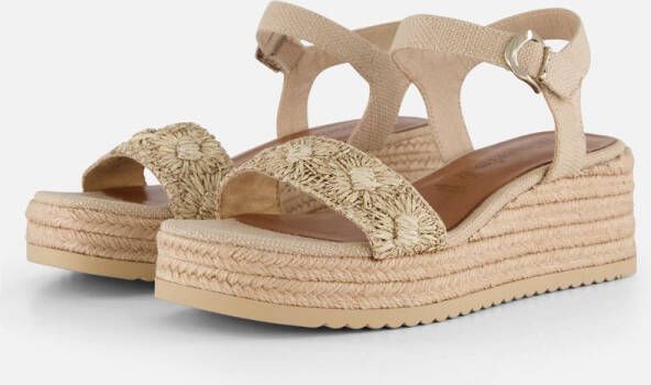 Tamaris Sandalen Touwzool Sandalen Touwzool Beige