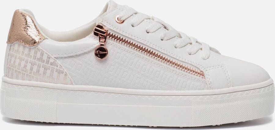 Tamaris Rosegold Sneakers wit Synthetisch Dames