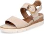 Tamaris Beige Suède Comfort Sandaal met Leren Voetbed Beige Dames - Thumbnail 7