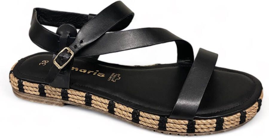 Tamaris 1-28131-42 001 Black-sandalen -open schoenen