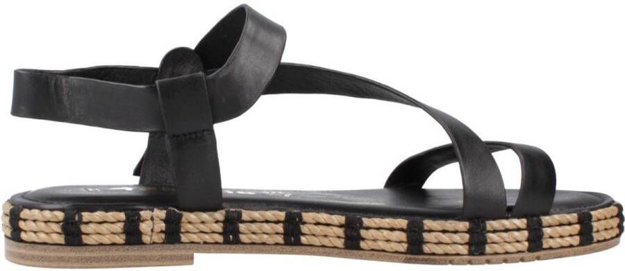 Tamaris Zomer Platte Sandalen Vrouwen Stijlvol Black Dames