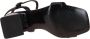 Tamaris Zwarte Elegante Open Platte Sandalen Black Dames - Thumbnail 7