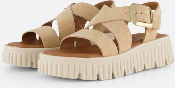 Tamaris Sandalen beige Leer Dames