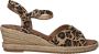 Tamaris Leopard Espadrilles met hak bruin Textiel Dames - Thumbnail 2