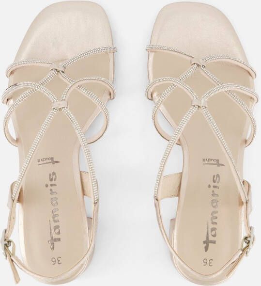 Tamaris Sandalen met hak goud Synthetisch Dames