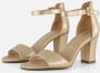 Tamaris Metallic Gouden Sandalette Feest Hakken Yellow - Thumbnail 1