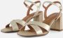 Tamaris Sandalen met hak goud Textiel Dames - Thumbnail 1