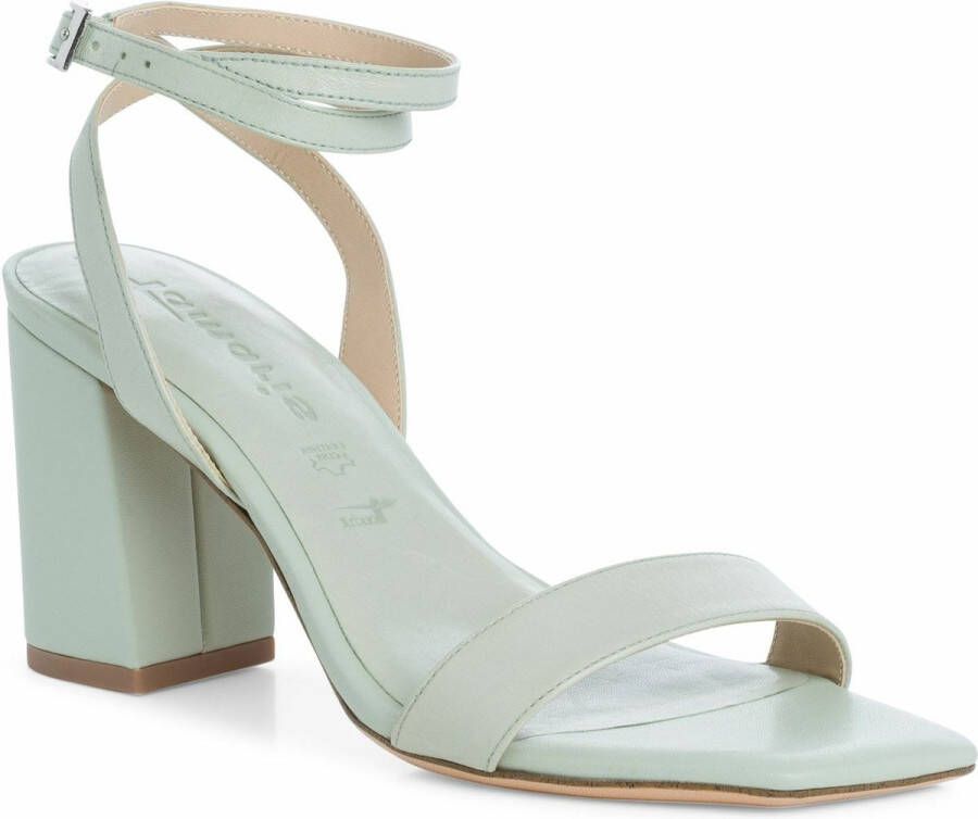 Tamaris Sandalen met hak groen Leer Dames