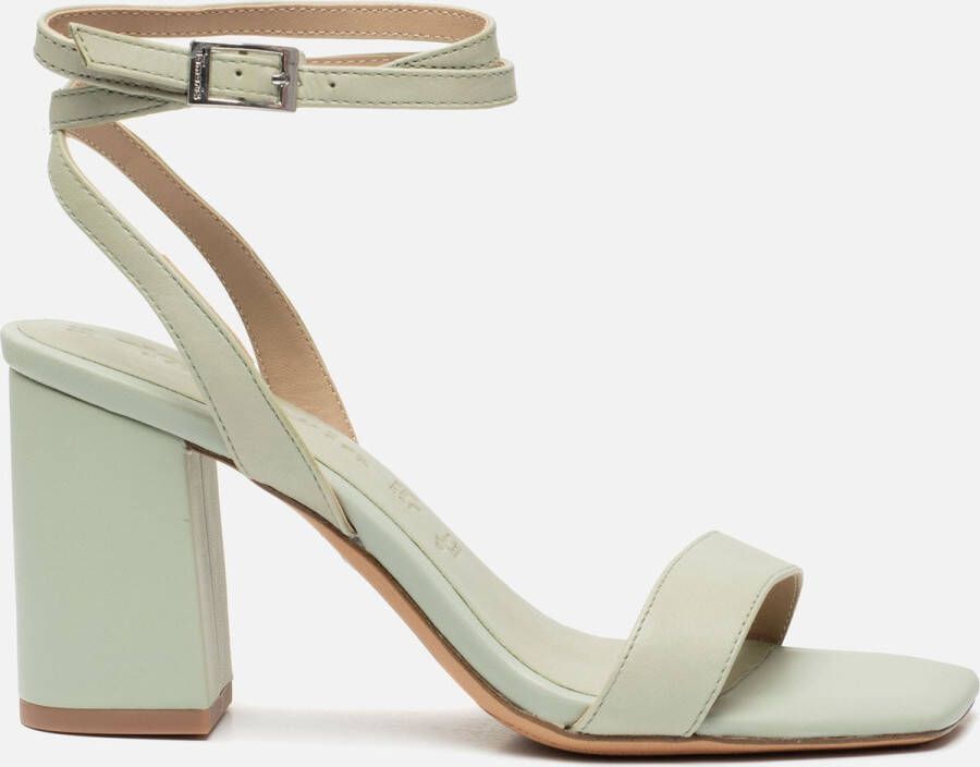 Tamaris Sandalen met hak groen Leer Dames
