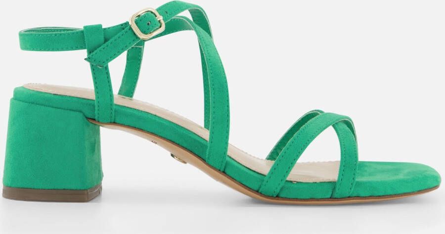 Tamaris Groene hoge hak sandalen Green Dames