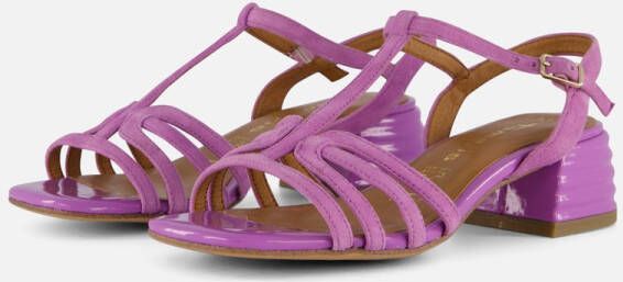 Tamaris Elegante paarse sandalette met trendy hak Purple Dames