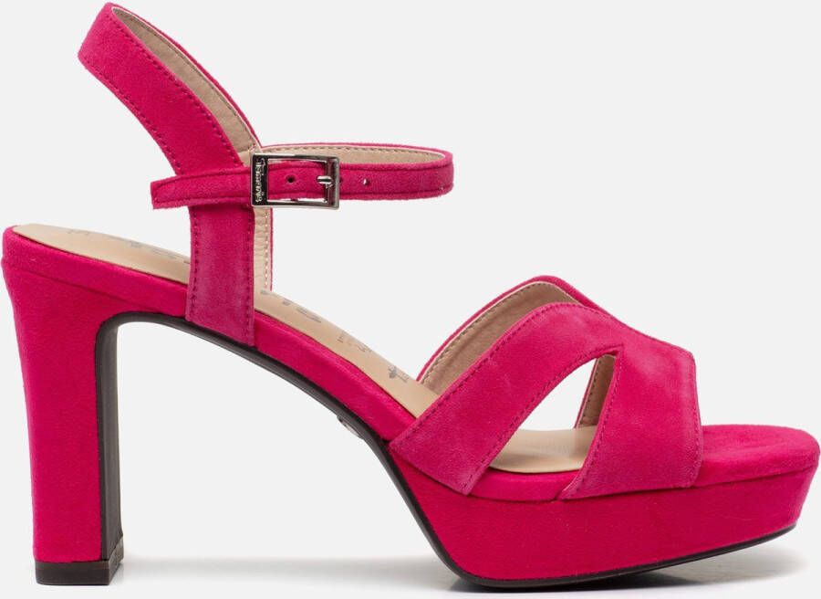 Tamaris Kleurrijke hoge hak sandalen met geavanceerde technologieën Pink Dames