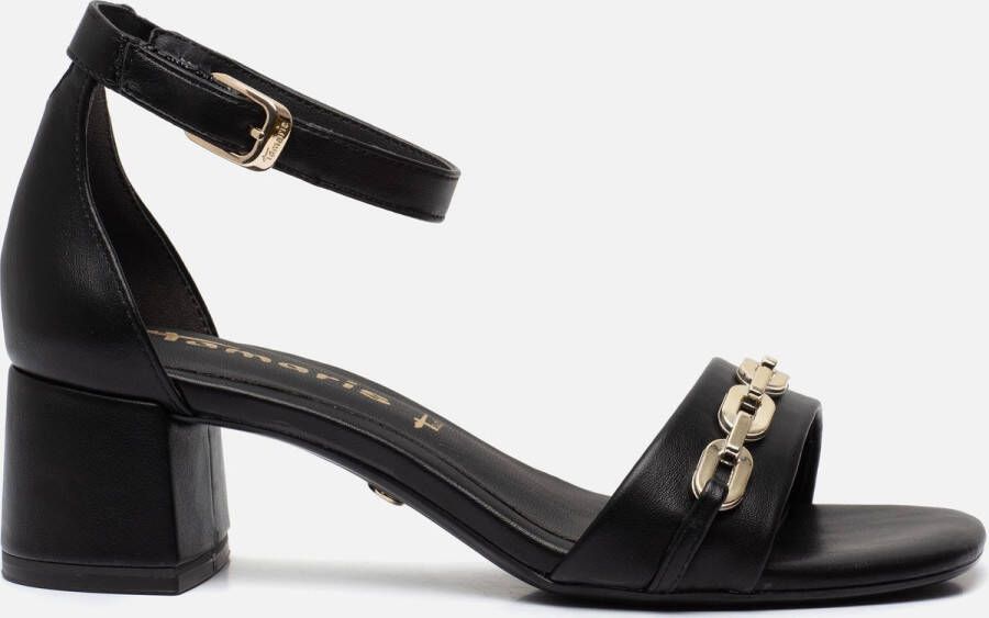 Tamaris Verhoog je stijl met hoge hak sandalen Black Dames