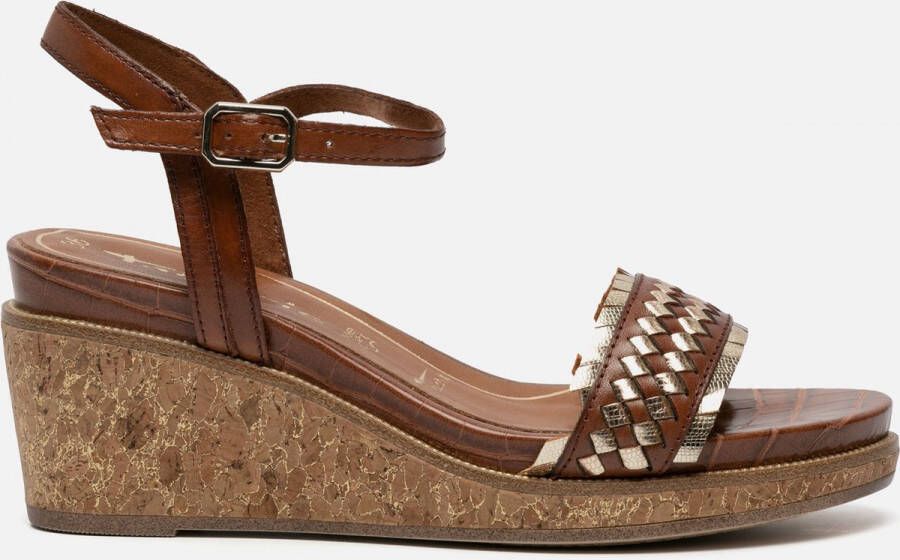 Tamaris Sleehaksandaaltjes met gevlochten riempjes - Schoenen.nl