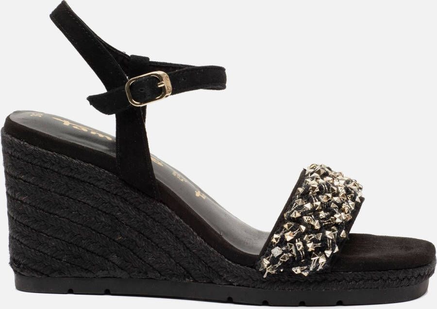 Schoenen Dames Schoenen Hakken Sleehakken Atelier Mercadal Sleehakken Zeppe  plateau sandali neri dance4life.com