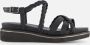 Tamaris Sandalen met sleehak zwart Imitatieleer Dames - Thumbnail 1